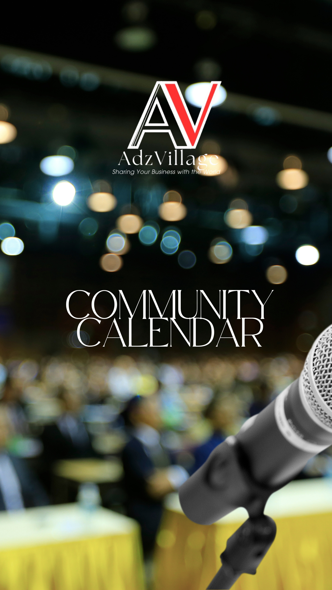 Community events calendar